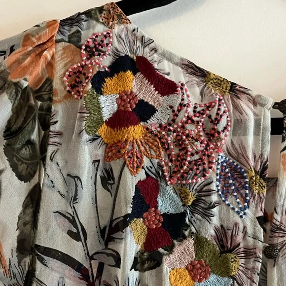 Anthropologie Espalier Embroidered Tunic Dress - Picture 7 of 9